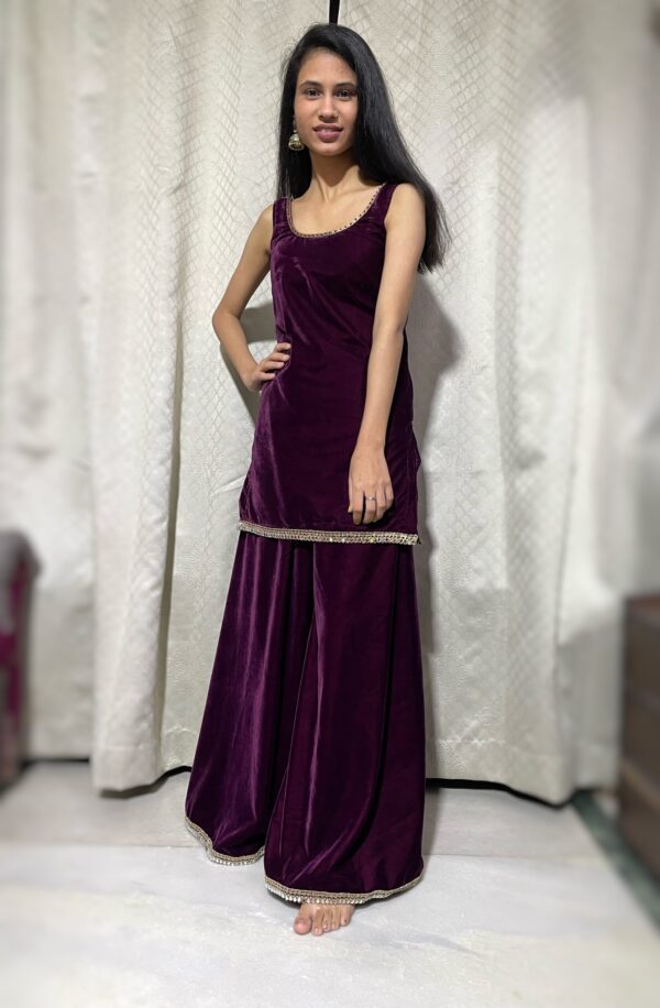 IMG_0716 Velvet Tunic & sharara set