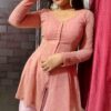 IMG_3979 Salmon Pink Sharara Set