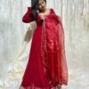 IMG_7885 Scarlet red Anarkali Gown