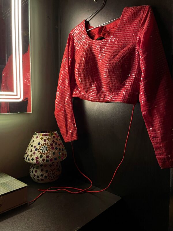 IMG_7888 Crimson sequin Blouse