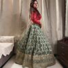 IMG_7950 Emerald Brocade Lehenga