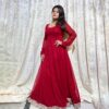IMG_8946 Scarlet red Anarkali Gown