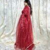 IMG_9336 Scarlet red Anarkali Gown