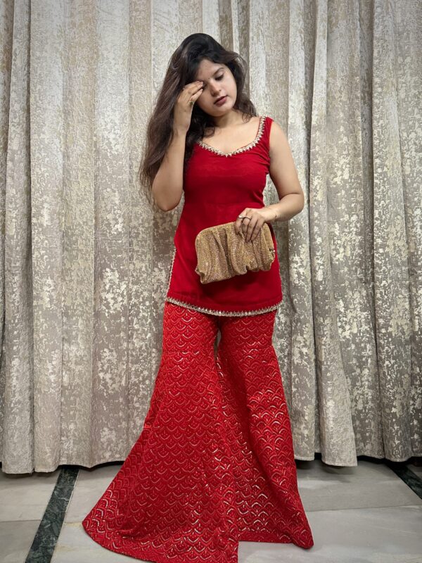 08C63F75-36A4-4E86-8E15-15DA6A002C7D_L0_001-26_11_2025, 10_59_07 AM Crimson Sharara Set(2pc set)