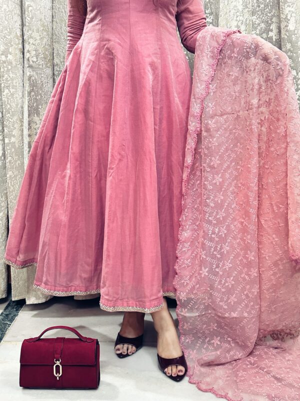 B8909A27-F2E9-48D4-B42E-5B0E87C9F1EE_L0_001-26_11_2025, 10_59_09 AM Dusty Pink Chanderi Anarkali (2pc set)