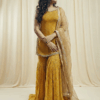 Gemini_Generated_Image_sflap5sflap5sfla Mustard printed gharara set(3pc set)