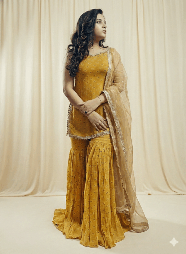 Gemini_Generated_Image_sflap5sflap5sfla Mustard printed gharara set(3pc set)