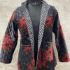 IMG_7101 Red rose Velvet Quilt Reversible Jacket
