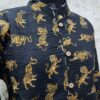 IMG_7124 (1) Black Tiger Cotton Quilt Reversible Jacket- Artisan Ikat