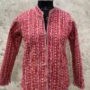 IMG_7139 Reversible Cotton Quilt Jacket – Heritage Red & Botanical Blush