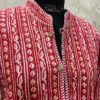 IMG_7142 Reversible Cotton Quilt Jacket – Heritage Red & Botanical Blush
