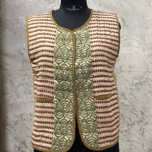 Multi-Print Reversible Cotton Quilt Jacket (Sleeveless)