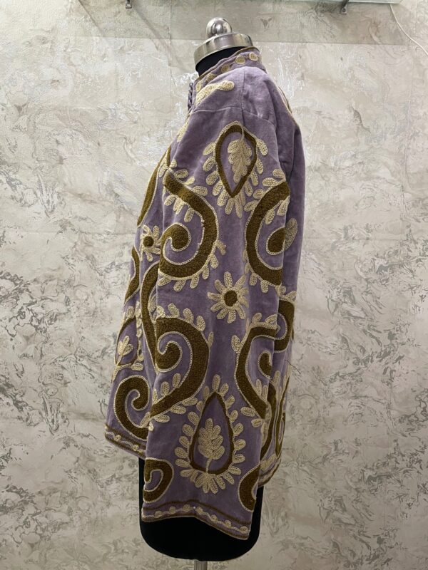 IMG_7172 LILAC SUZANI Embroidered Velvet Reversible Jacket
