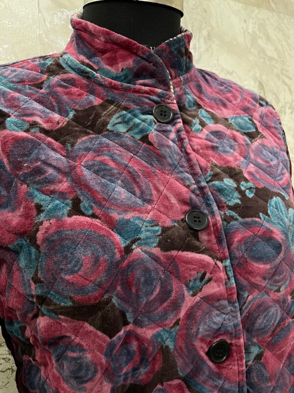 IMG_7178 Rose Velvet Quilt Reversible Jacket